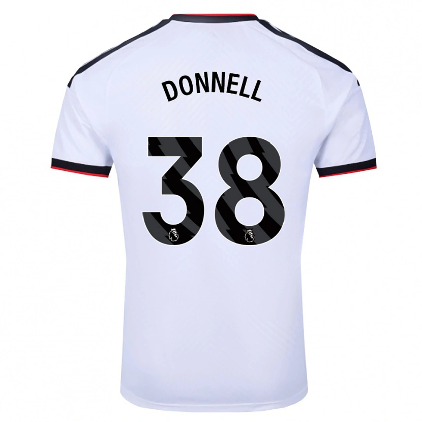 Danxen Criança Camisola Chris Donnell #38 Branco Preto Vermelho Principal 2026/27 Camisa