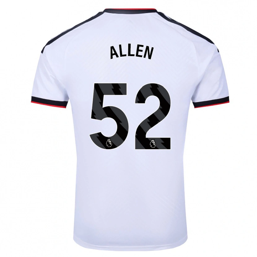Danxen Criança Camisola Michael Allen #52 Branco Preto Vermelho Principal 2026/27 Camisa