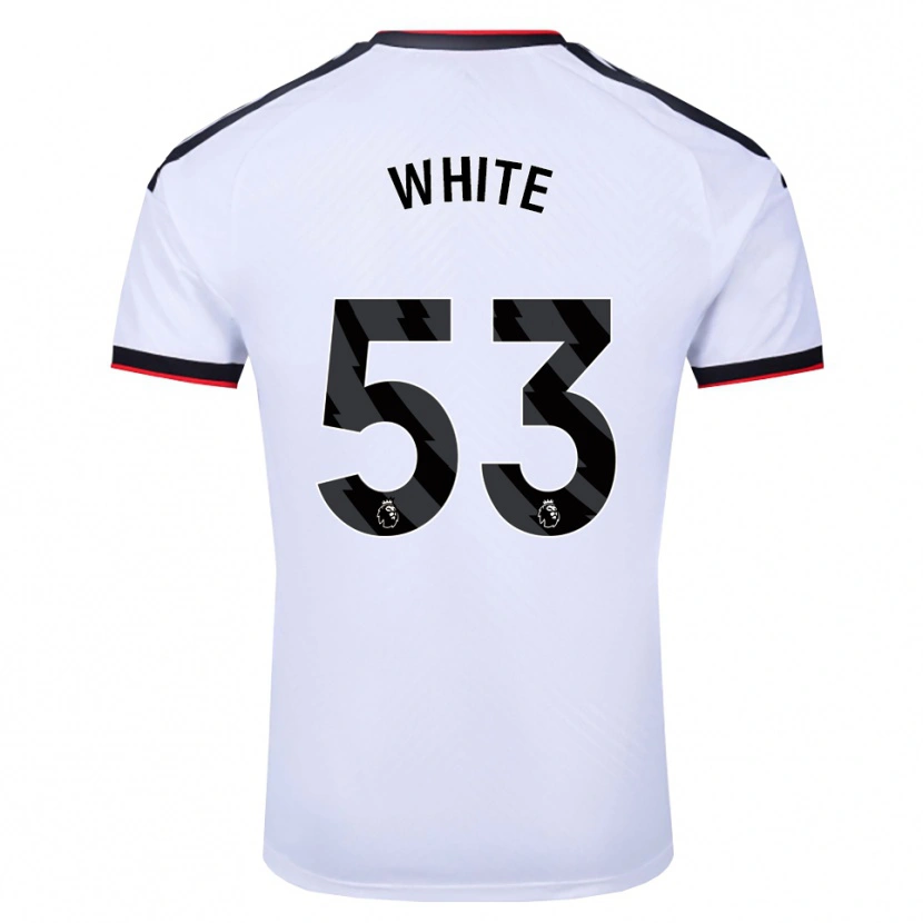 Danxen Criança Camisola Alfie White #53 Branco Preto Vermelho Principal 2026/27 Camisa