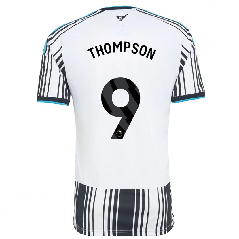 Danxen Criança Camisola Kyran Thompson #9 Skyblue Preto Branco Principal 2026/27 Camisa