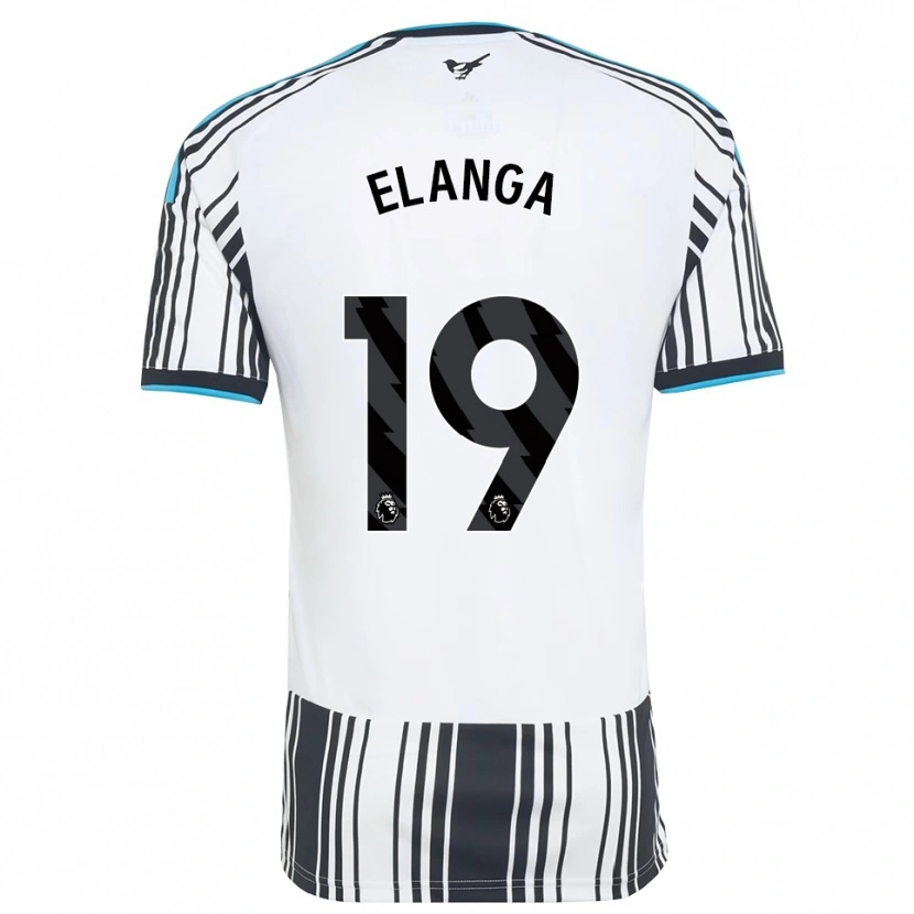 Danxen Criança Camisola Anthony Elanga #19 Skyblue Preto Branco Principal 2026/27 Camisa