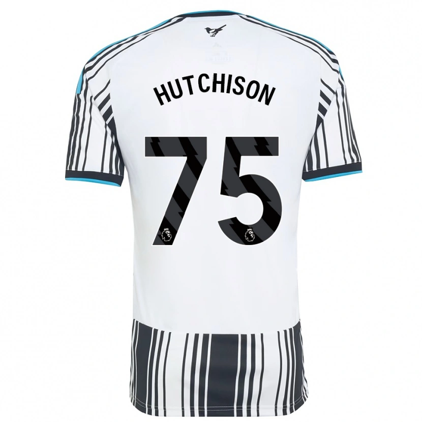 Danxen Criança Camisola Alfie Hutchison #75 Skyblue Preto Branco Principal 2026/27 Camisa