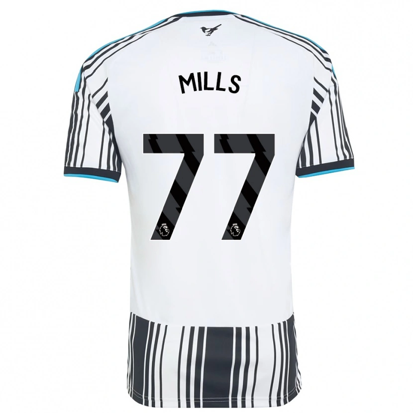 Danxen Criança Camisola Michael Mills #77 Skyblue Preto Branco Principal 2026/27 Camisa