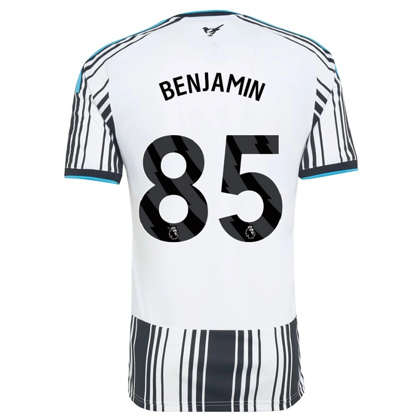 Danxen Criança Camisola Theo Benjamin #85 Skyblue Preto Branco Principal 2026/27 Camisa