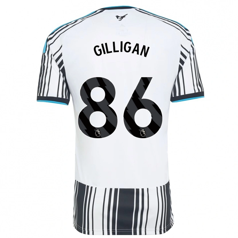 Danxen Criança Camisola Luke Gilligan #86 Skyblue Preto Branco Principal 2026/27 Camisa