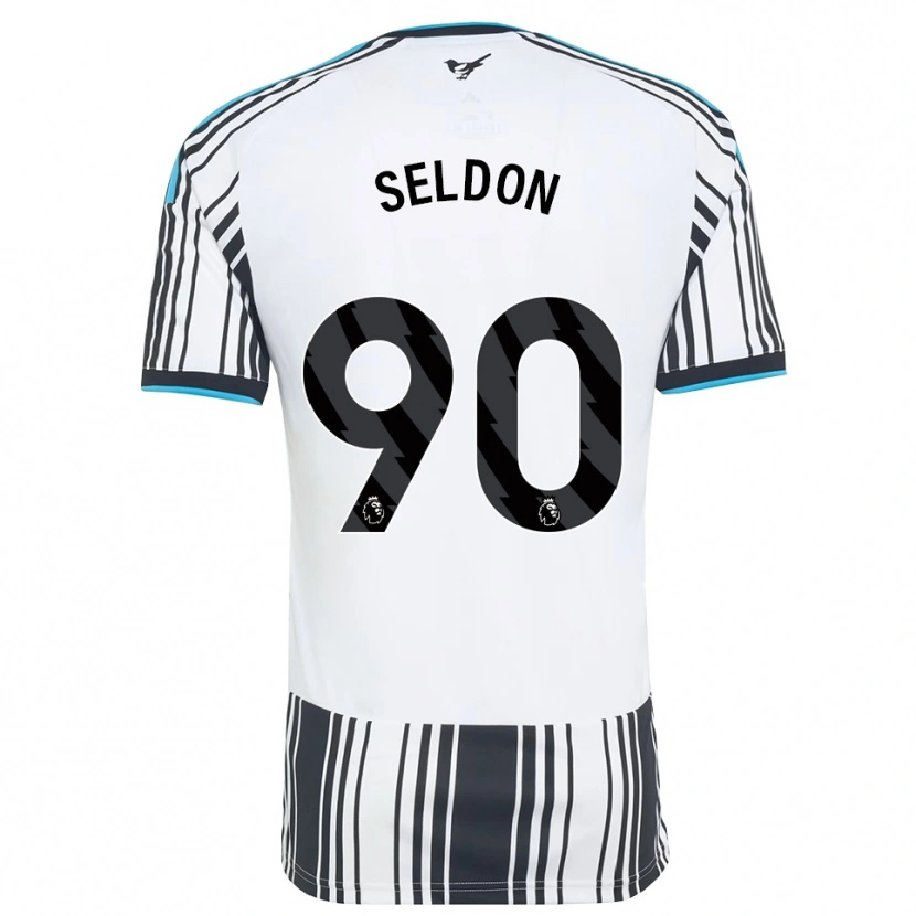 Danxen Criança Camisola Alfie Seldon #90 Skyblue Preto Branco Principal 2026/27 Camisa