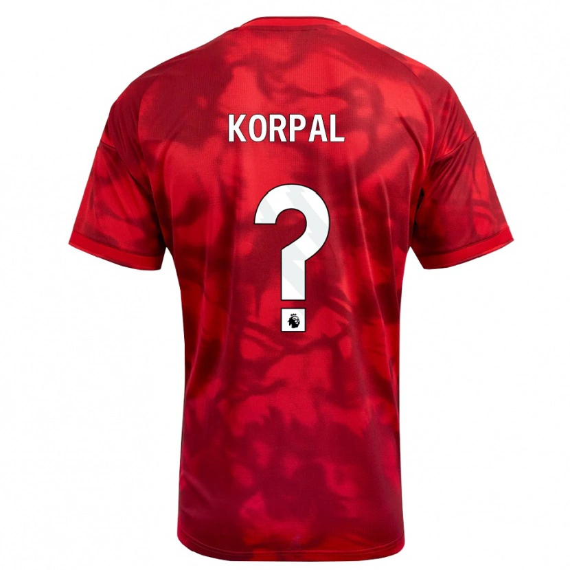 Danxen Criança Camisola Aaron Korpal #0 Crimson Branco Principal 2026/27 Camisa