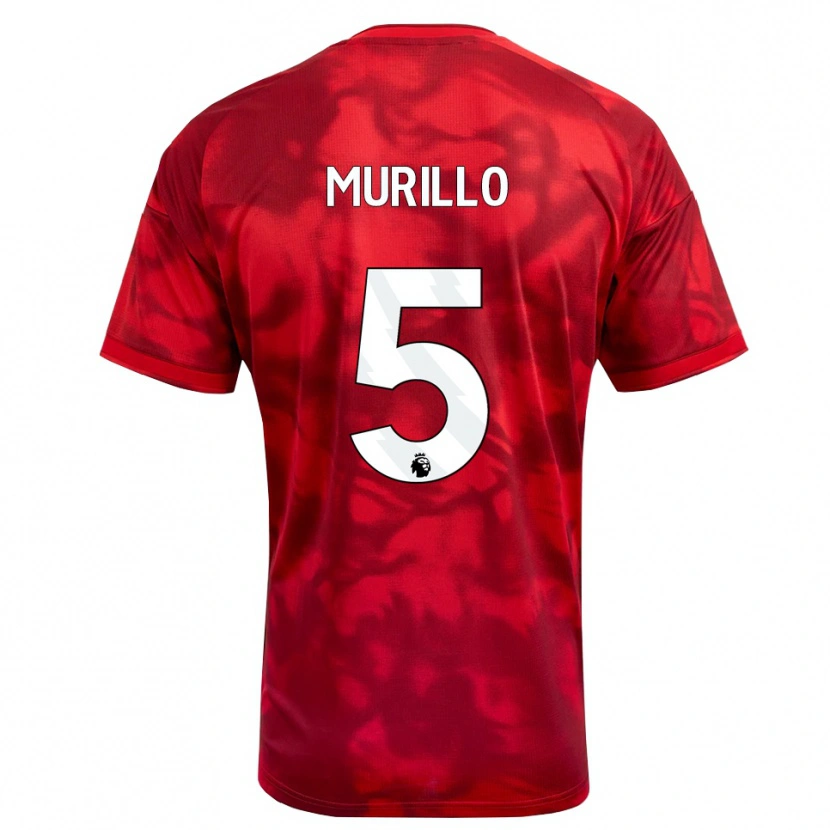 Danxen Criança Camisola Murillo Santiago Costa Dos Santos #5 Crimson Branco Principal 2026/27 Camisa