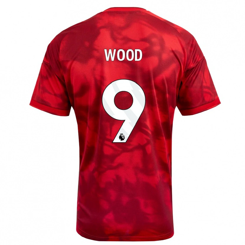 Danxen Criança Camisola Chris Wood #9 Crimson Branco Principal 2026/27 Camisa