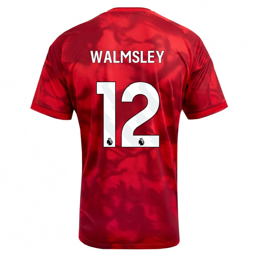 Danxen Criança Camisola Joseph Walmsley #12 Crimson Branco Principal 2026/27 Camisa