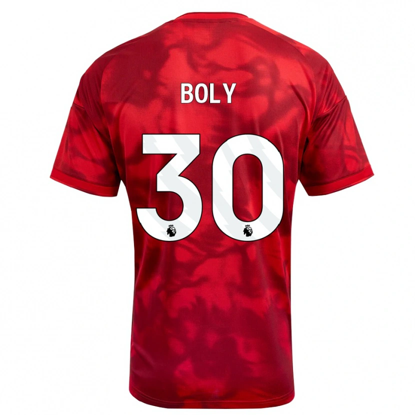 Danxen Criança Camisola Willy Boly #30 Crimson Branco Principal 2026/27 Camisa