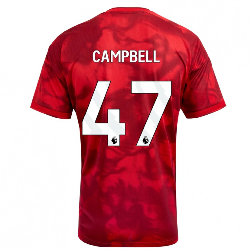 Danxen Criança Camisola Luke Campbell #47 Crimson Branco Principal 2026/27 Camisa