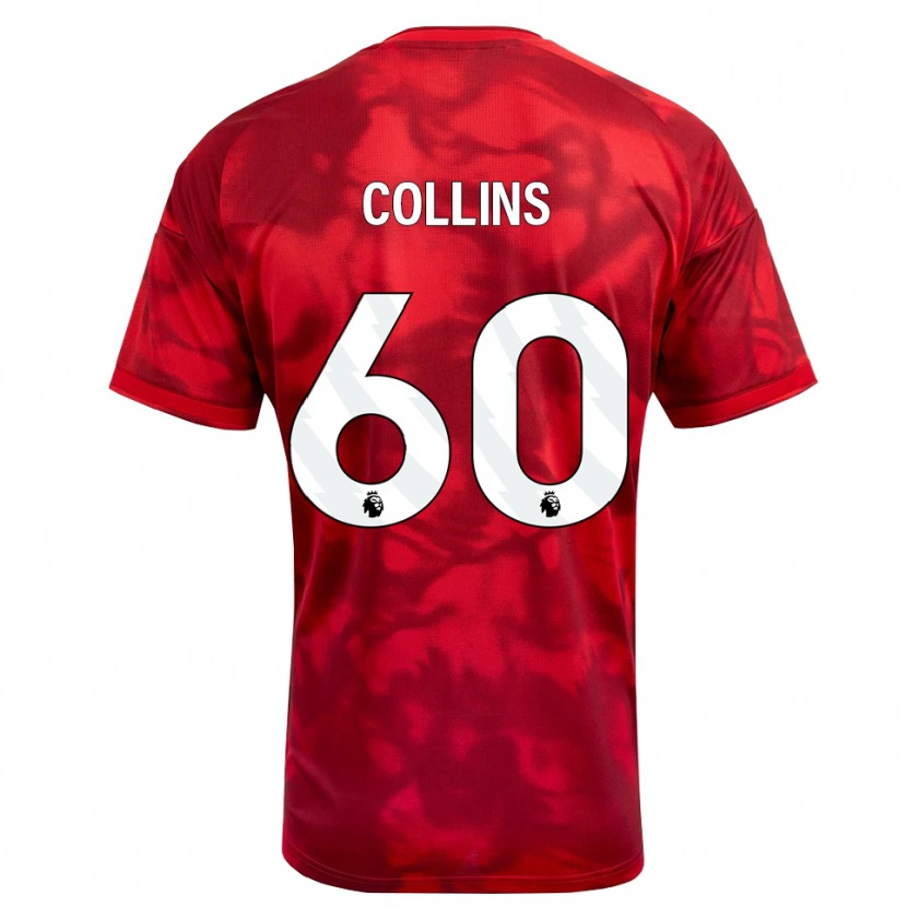 Danxen Criança Camisola Sam Collins #60 Crimson Branco Principal 2026/27 Camisa