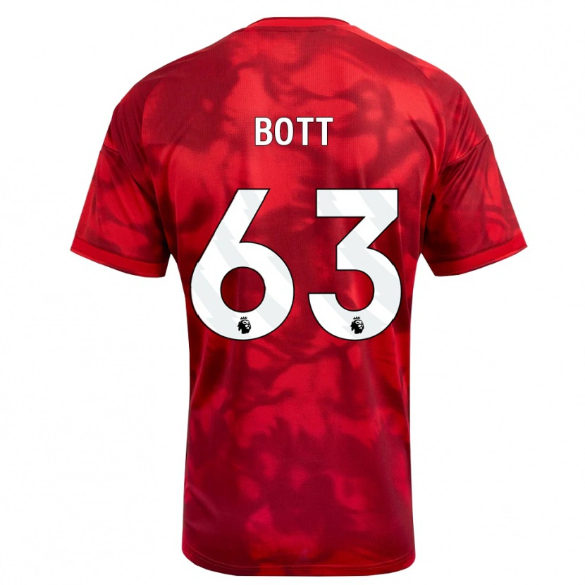 Danxen Criança Camisola Aaron Bott #63 Crimson Branco Principal 2026/27 Camisa