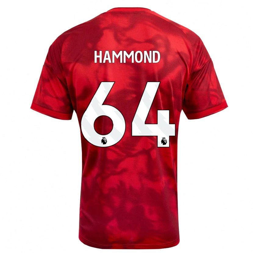 Danxen Criança Camisola Ben Hammond #64 Crimson Branco Principal 2026/27 Camisa