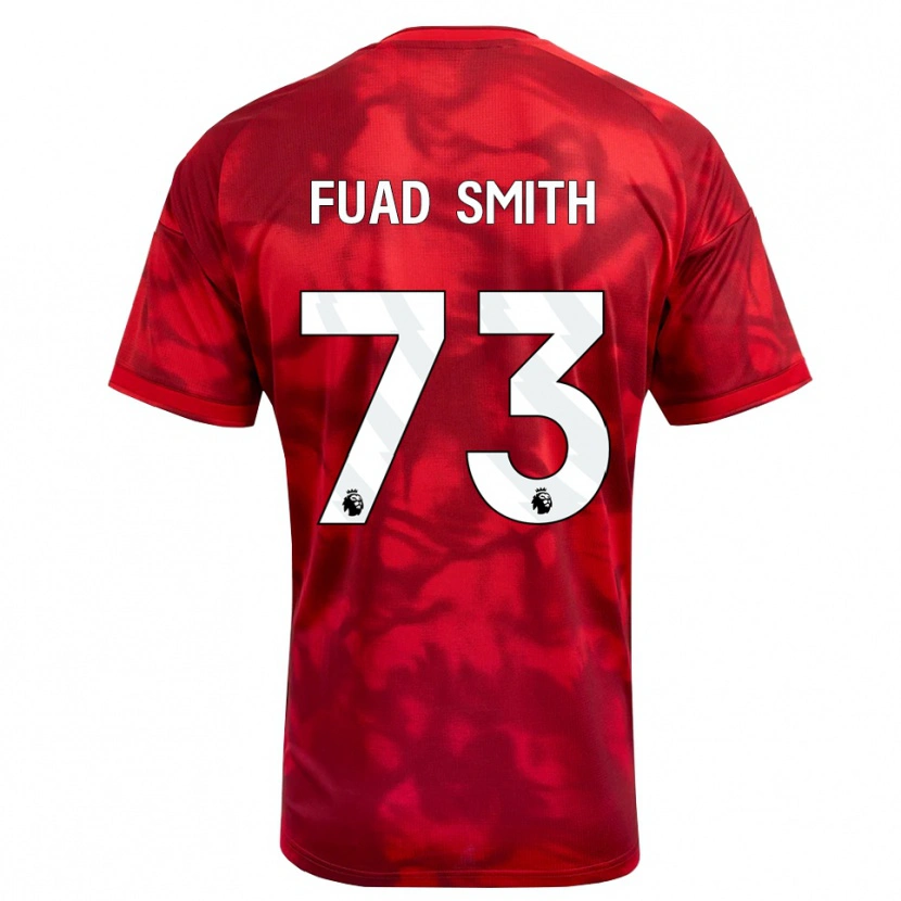 Danxen Criança Camisola Fuad Smith #73 Crimson Branco Principal 2026/27 Camisa