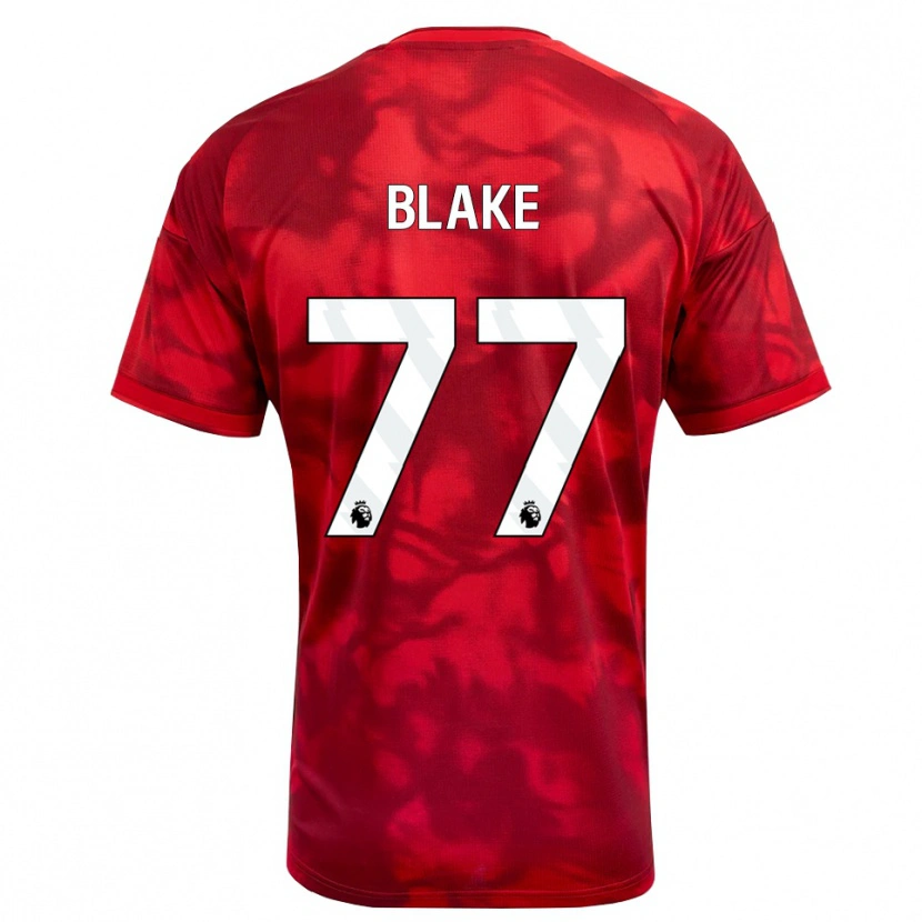 Danxen Criança Camisola Zyan Blake #77 Crimson Branco Principal 2026/27 Camisa