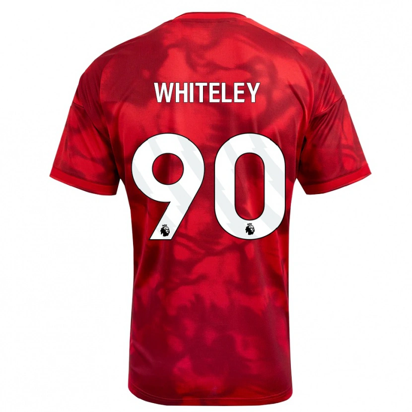 Danxen Criança Camisola Jonathan Whiteley #90 Crimson Branco Principal 2026/27 Camisa