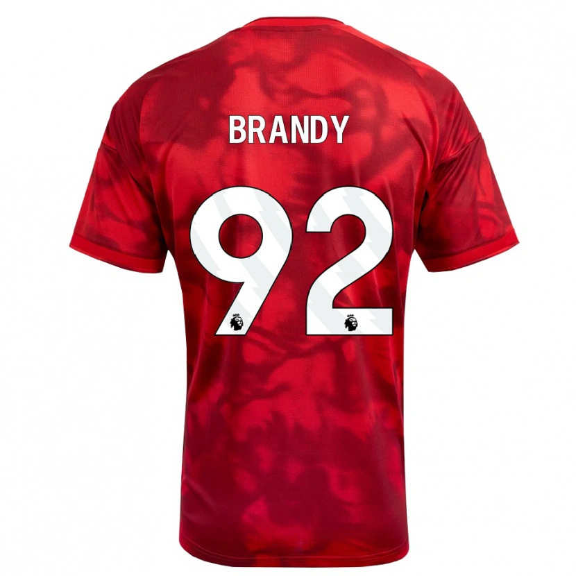 Danxen Criança Camisola Taeneal Brandy #92 Crimson Branco Principal 2026/27 Camisa