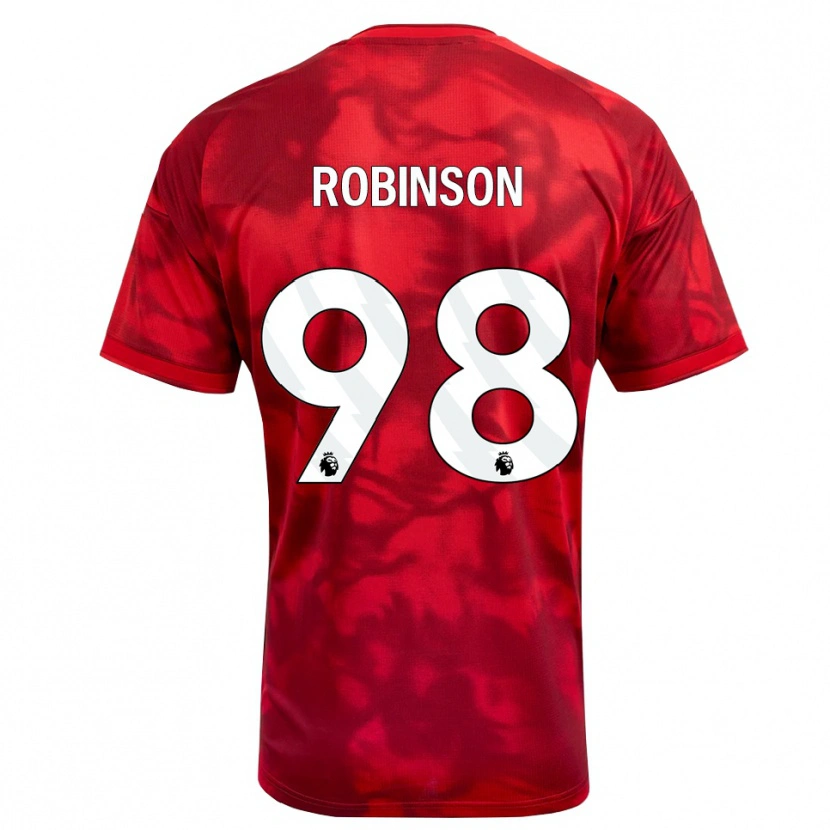 Danxen Criança Camisola Riko Robinson #98 Crimson Branco Principal 2026/27 Camisa