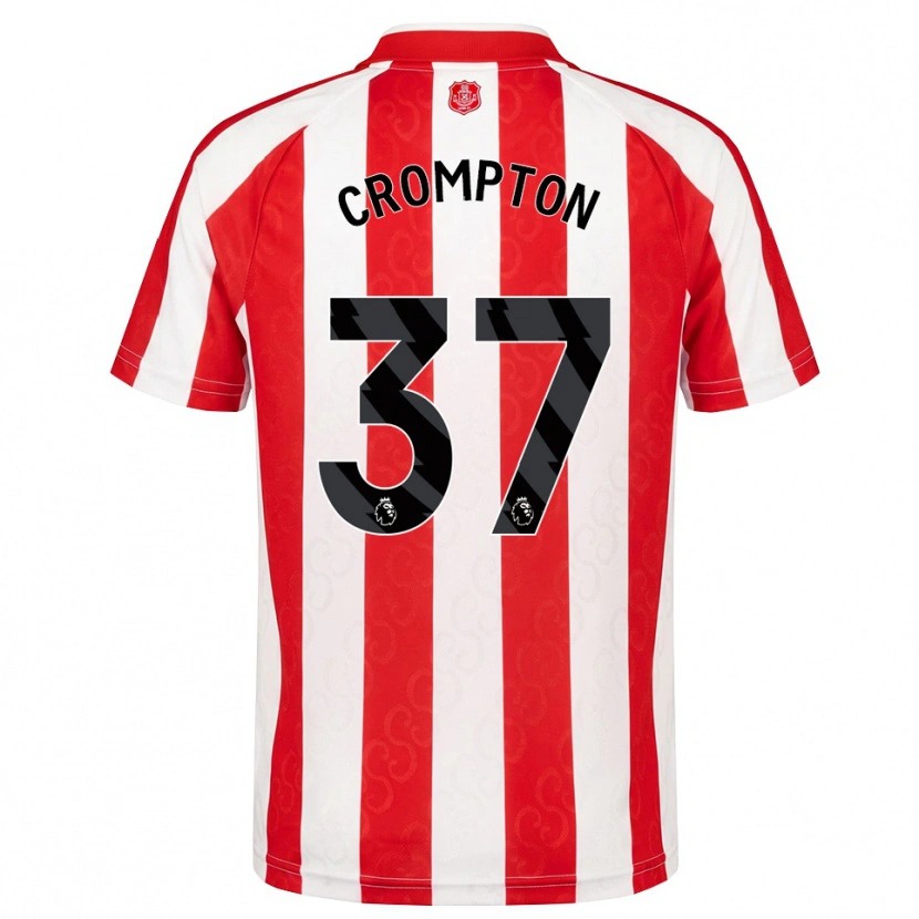 Danxen Criança Camisola Ben Crompton #37 Vermelho Branco Preto Principal 2026/27 Camisa