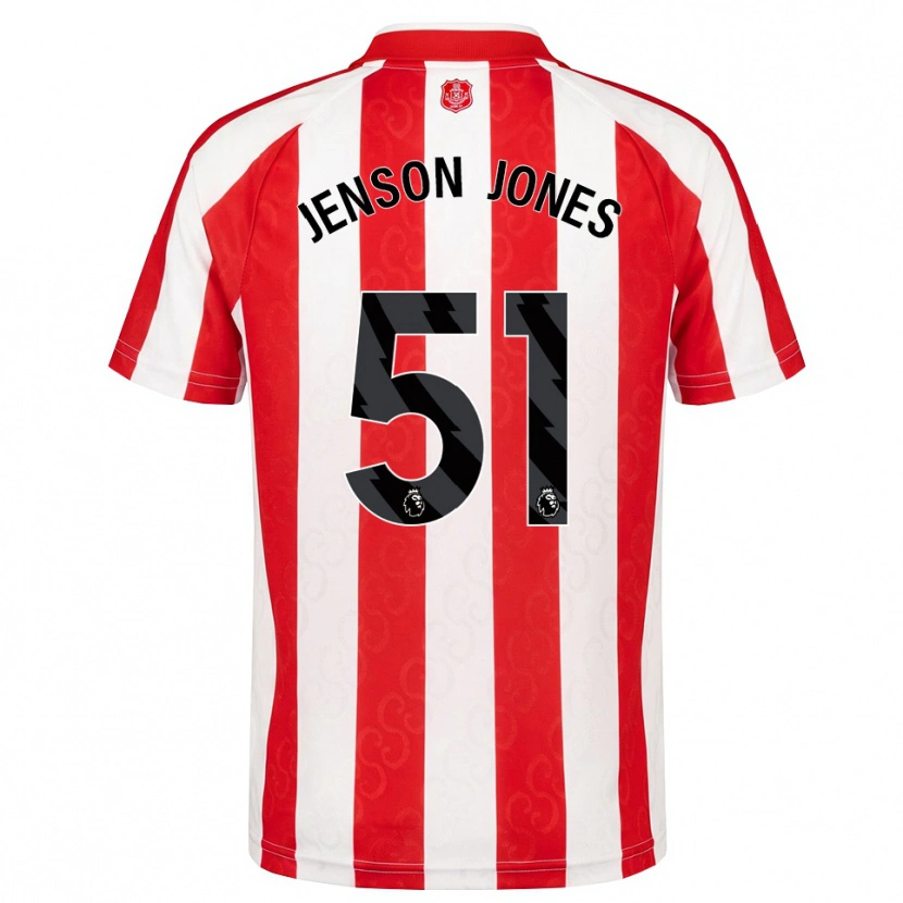 Danxen Criança Camisola Jenson Jones #51 Vermelho Branco Preto Principal 2026/27 Camisa