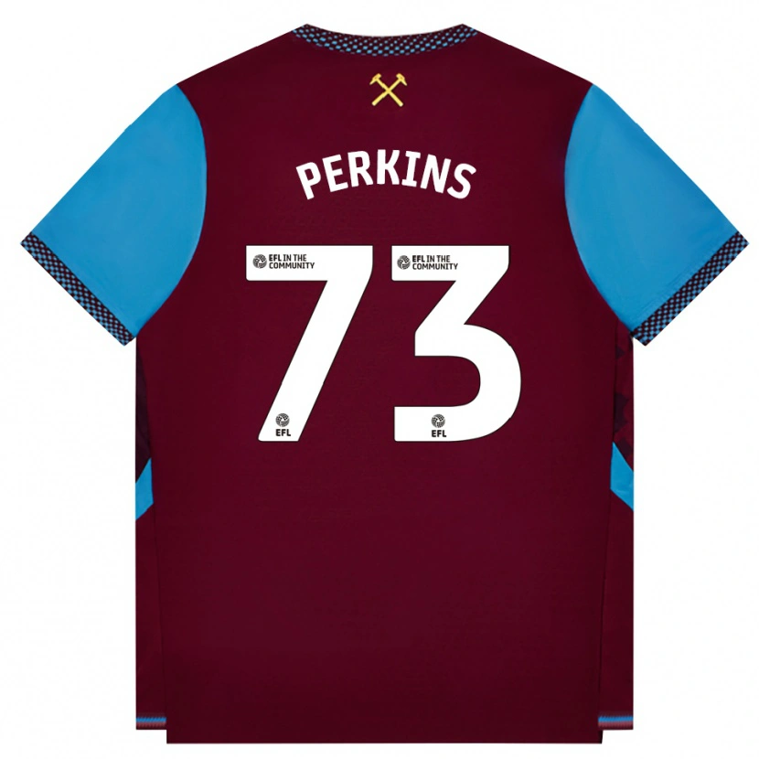 Danxen Criança Camisola Vinnie Perkins #73 Borgonha Cornflowerblue Principal 2026/27 Camisa