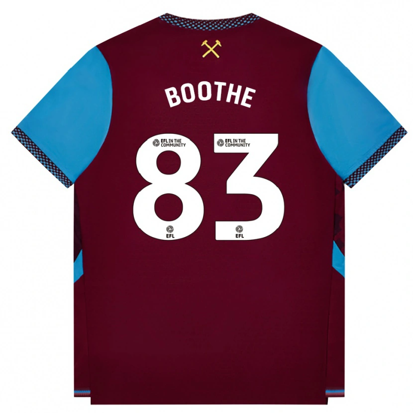 Danxen Criança Camisola Sebastian Boothe #83 Borgonha Cornflowerblue Principal 2026/27 Camisa
