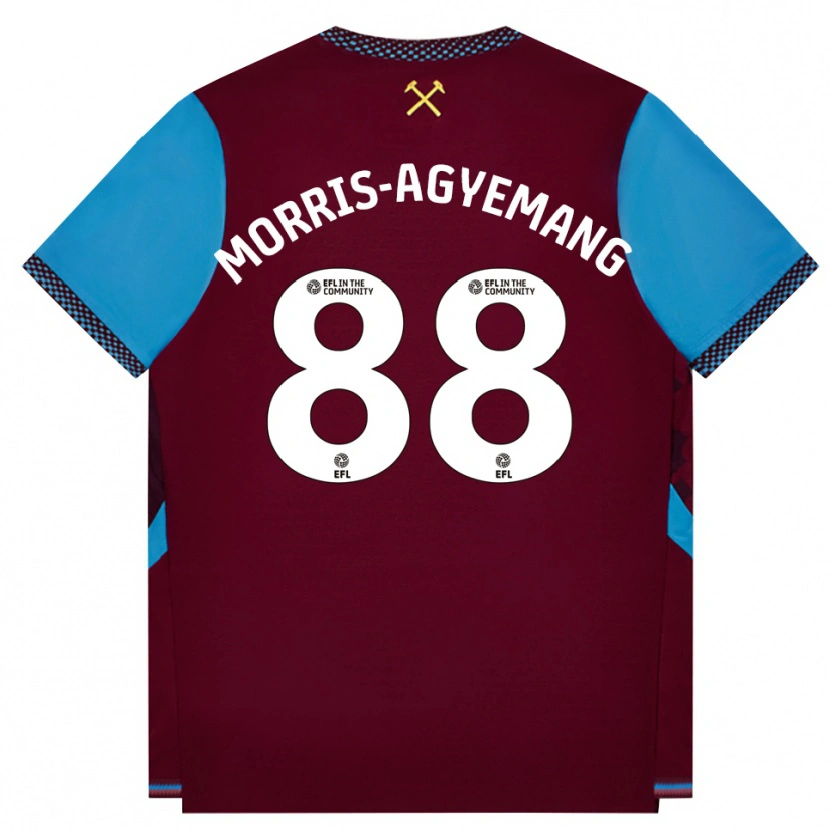 Danxen Criança Camisola Reggie Morris-Agyemang #88 Borgonha Cornflowerblue Principal 2026/27 Camisa