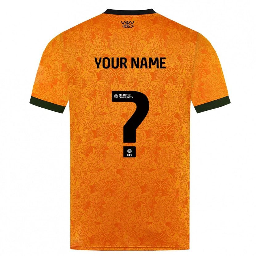 Danxen Criança Camisola Seu Nome #0 Laranja Preto Principal 2026/27 Camisa