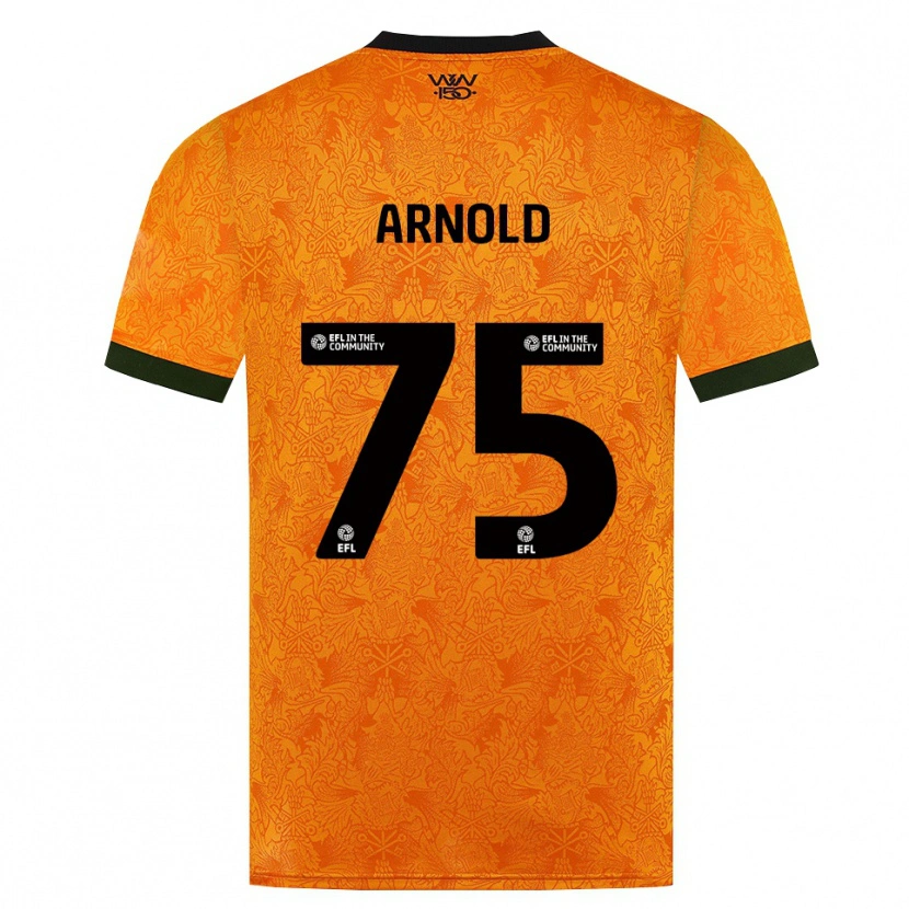 Danxen Criança Camisola Alfie Arnold #75 Laranja Preto Principal 2026/27 Camisa