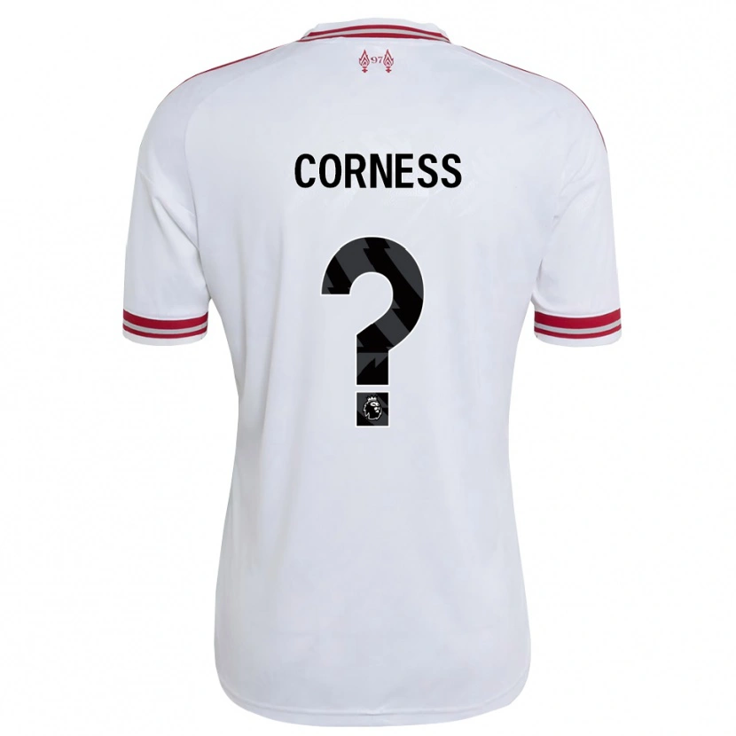 Danxen Criança Camisola Dominic Corness #0 Vermelho Branco Alternativa 2026/27 Camisa