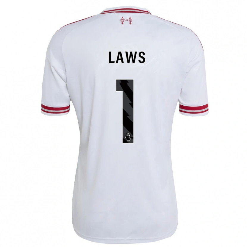 Danxen Criança Camisola Rachael Laws #1 Vermelho Branco Alternativa 2026/27 Camisa