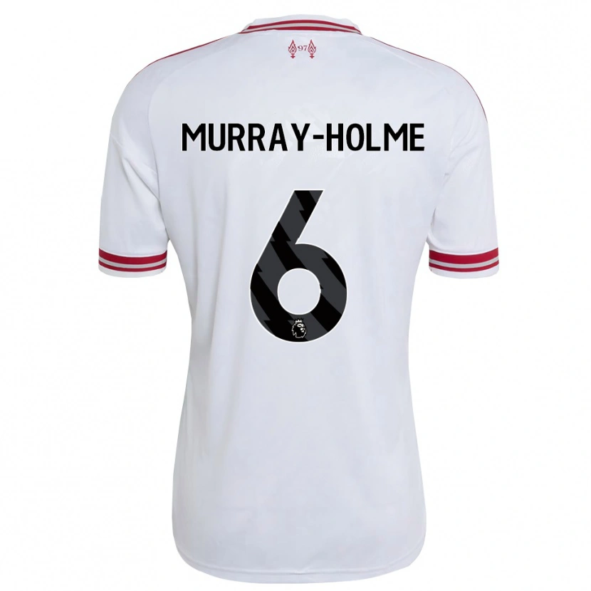 Danxen Criança Camisola Haydn Murray-Holme #6 Vermelho Branco Alternativa 2026/27 Camisa