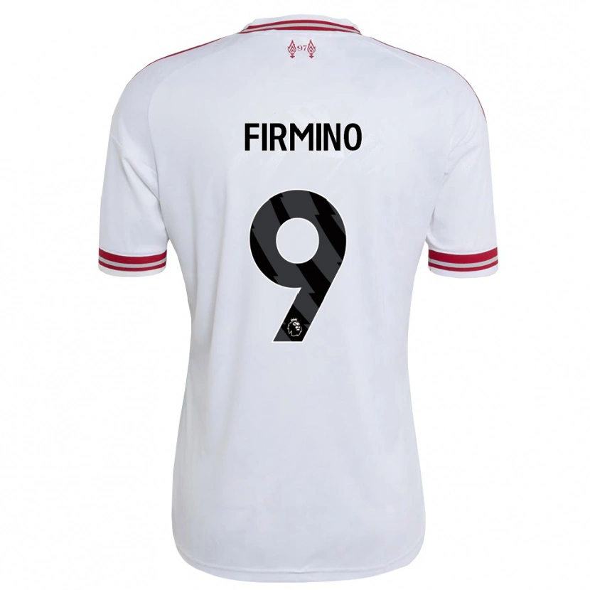 Danxen Criança Camisola Roberto Firmino #9 Vermelho Branco Alternativa 2026/27 Camisa
