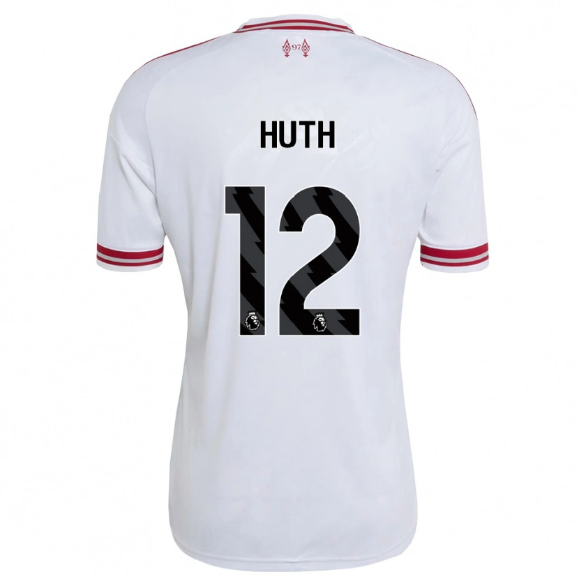 Danxen Criança Camisola Charlie Huth #12 Vermelho Branco Alternativa 2026/27 Camisa