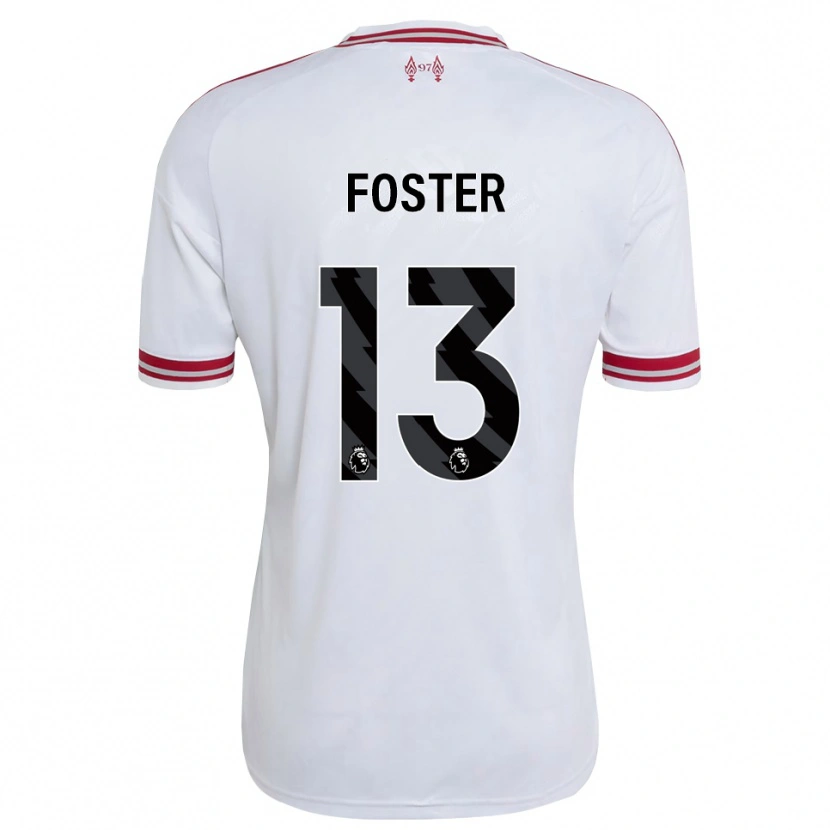 Danxen Criança Camisola Rylee Foster #13 Vermelho Branco Alternativa 2026/27 Camisa