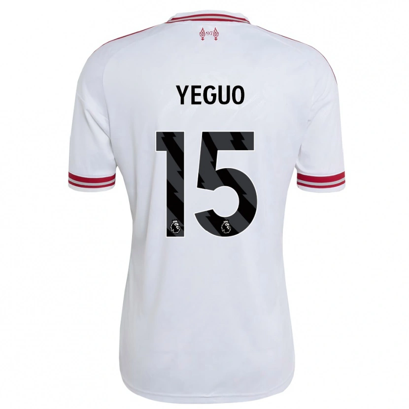Danxen Criança Camisola Aj Yeguo #15 Vermelho Branco Alternativa 2026/27 Camisa