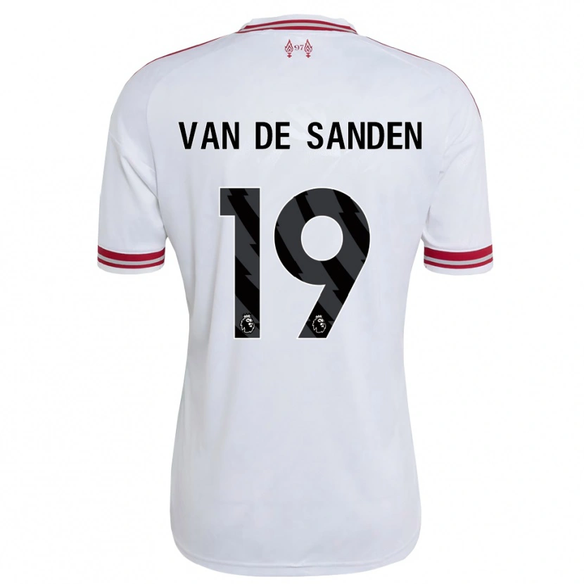 Danxen Criança Camisola Shanice Van De Sanden #19 Vermelho Branco Alternativa 2026/27 Camisa