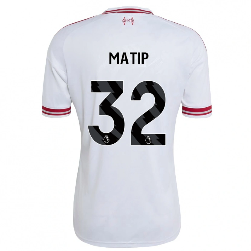 Danxen Criança Camisola Joel Matip #32 Vermelho Branco Alternativa 2026/27 Camisa