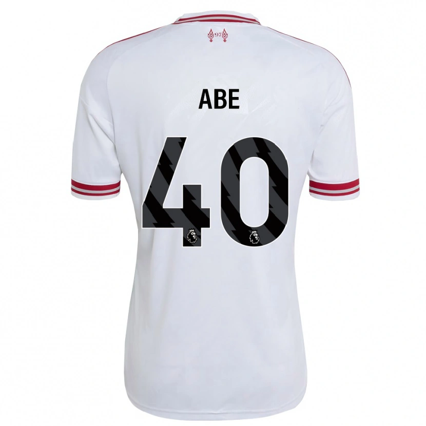 Danxen Criança Camisola Joshua Abe #40 Vermelho Branco Alternativa 2026/27 Camisa