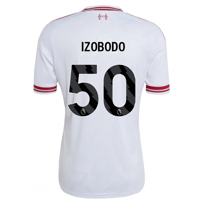 Danxen Criança Camisola Elijah Izobodo John #50 Vermelho Branco Alternativa 2026/27 Camisa