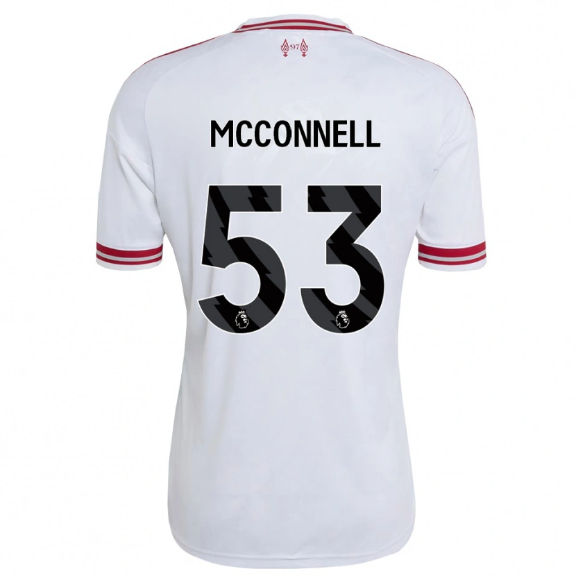 Danxen Criança Camisola James Mcconnell #53 Vermelho Branco Alternativa 2026/27 Camisa