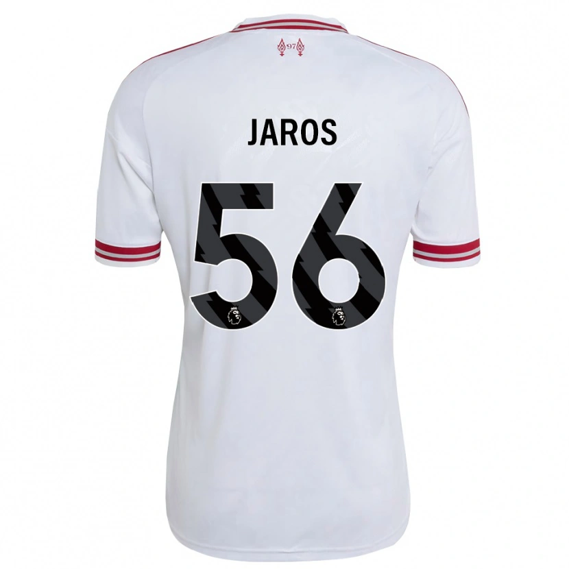 Danxen Criança Camisola Vitezslav Jaros #56 Vermelho Branco Alternativa 2026/27 Camisa