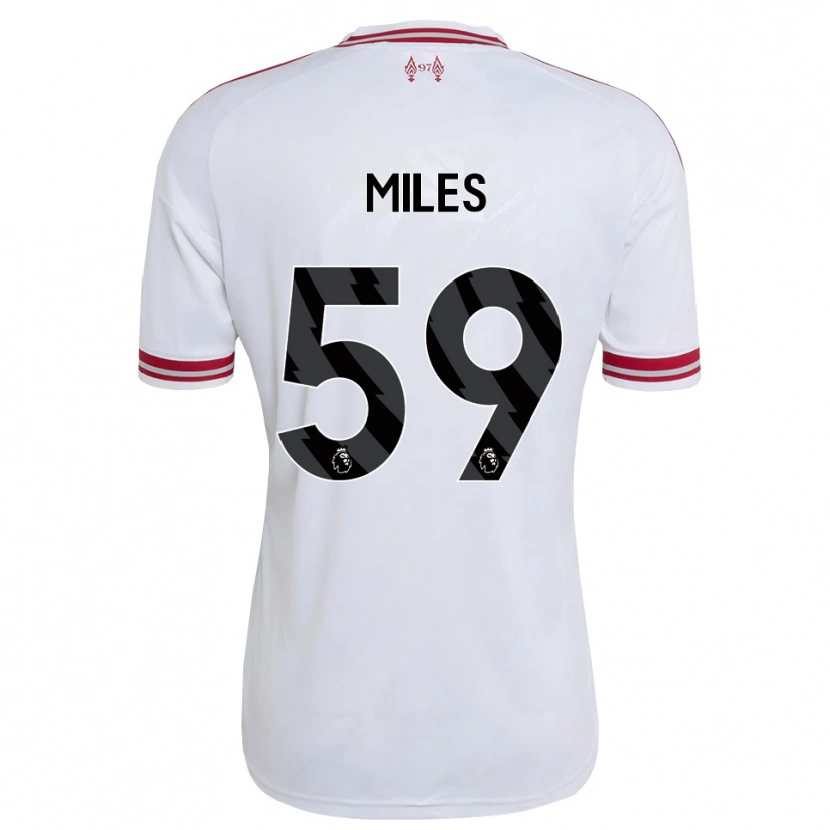 Danxen Criança Camisola Terence Miles #59 Vermelho Branco Alternativa 2026/27 Camisa