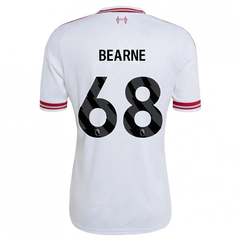 Danxen Criança Camisola Jack Bearne #68 Vermelho Branco Alternativa 2026/27 Camisa