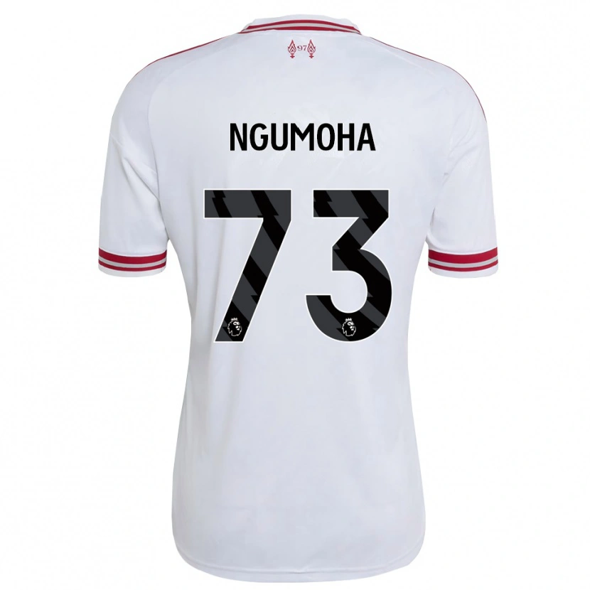 Danxen Criança Camisola Rio Ngumoha #73 Vermelho Branco Alternativa 2026/27 Camisa