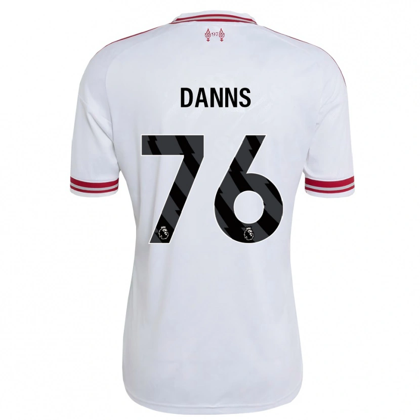 Danxen Criança Camisola Jayden Danns #76 Vermelho Branco Alternativa 2026/27 Camisa