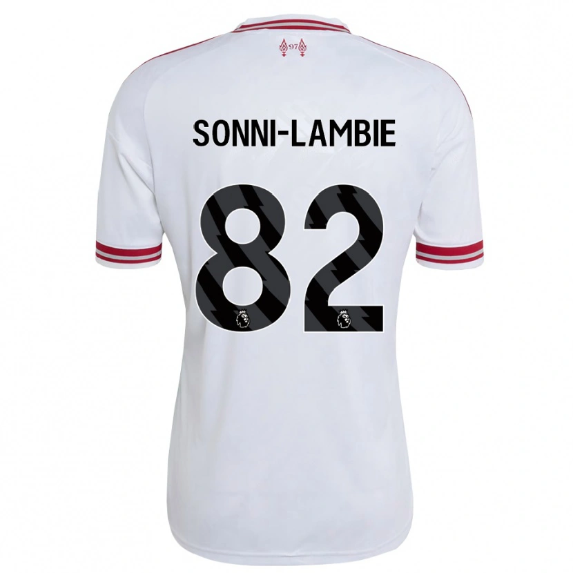 Danxen Criança Camisola Joshua Sonni-Lambie #82 Vermelho Branco Alternativa 2026/27 Camisa