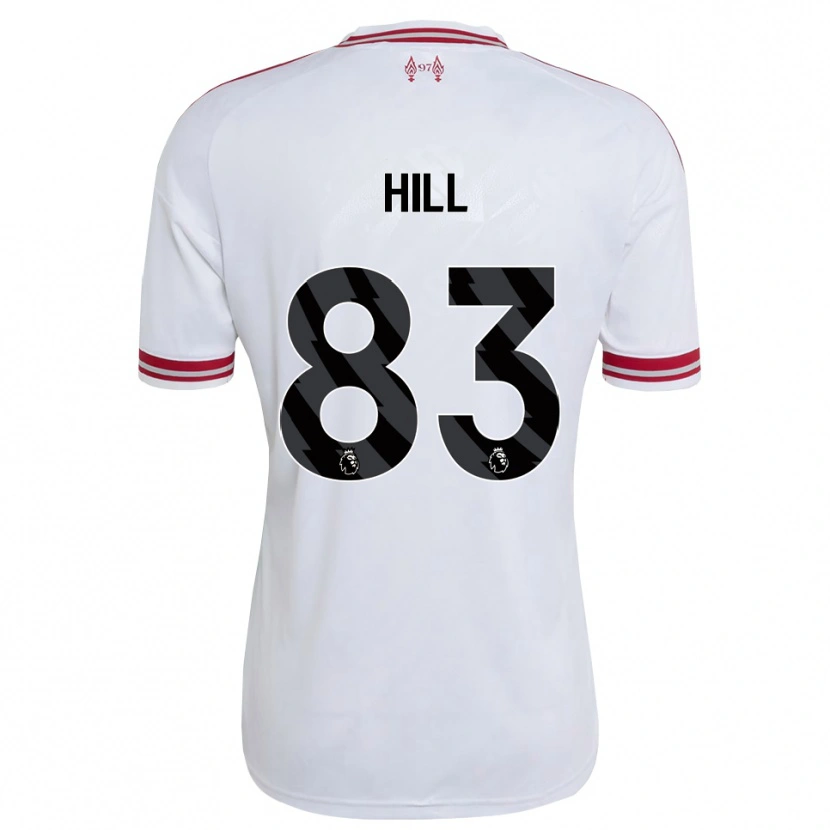 Danxen Criança Camisola Thomas Hill #83 Vermelho Branco Alternativa 2026/27 Camisa